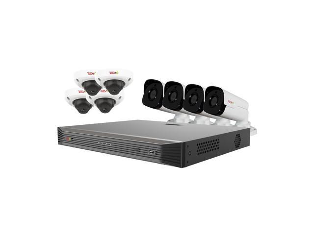 Revo America RU162D4GB4GA-3T Ultra HD Audio Capable 16 Channel Surveillance System with 8 4Megapixel Cameras