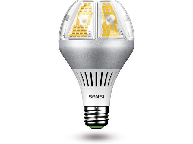 SANSI 6500 Lumens A21 LED Light Bulb, 650W Equivalent E26 LED Bulb with Ceramic Technology, 5000K Daylight Non-Dimmable, 25,000-Hour Lifetime, Efficient, Safe, 35W Energy Saving for Home Workspace