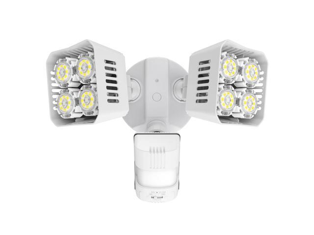 SANSI LED Security Motion Sensor Outdoor Lights, 36W (250W Incandescent Equivalent) 3600lm, 5000K Daylight, Dusk to Dawn Waterproof Flood Light, ETL Listed, White