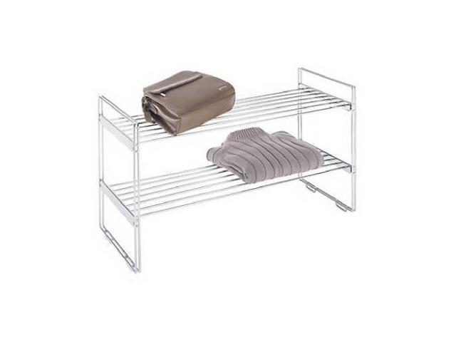 Metal Stackable Closet Shelves, Chrome Finish - by Whitmor