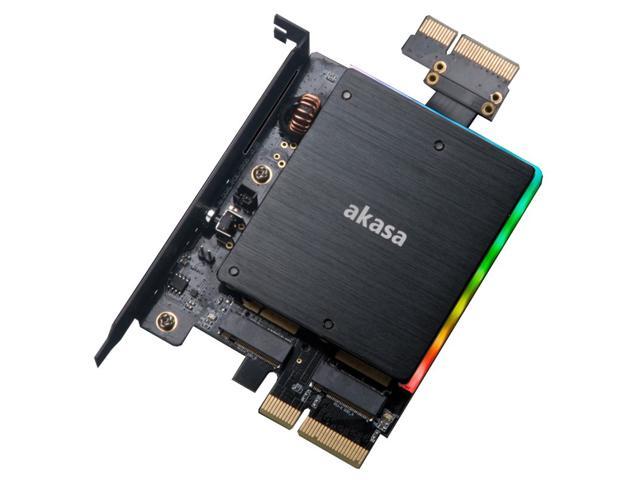 Fascinate Prestigefyldte med hensyn til Akasa Dual M.2 PCIe SSD Adapter with Addressable RGB LED Light - Newegg.com