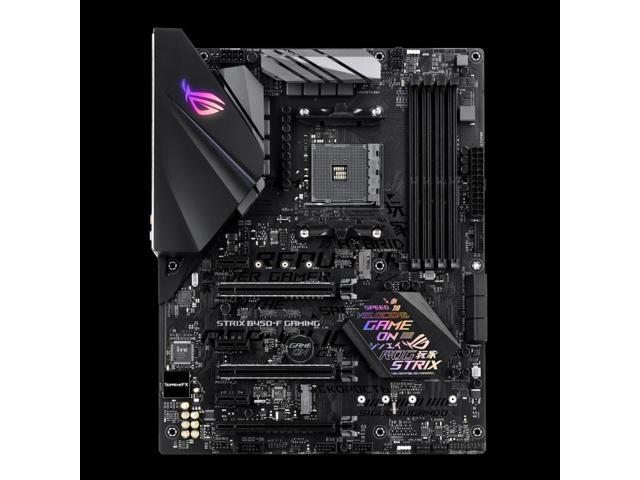 Asus Rog Strix B450 F Gaming Motherboard Atx Socket Am4 Amd B450 Usb 3 1 Gen 1 Usb 3 1 Gen 2 Gigabit Lan Newegg Com