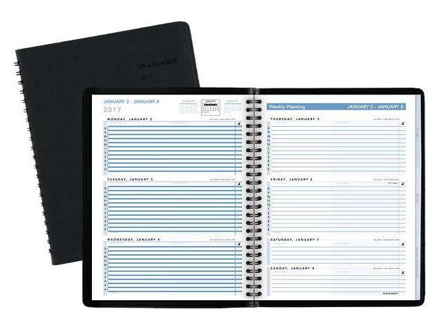 AT-A-GLANCE 70-EP01-05 The Action Planner Weekly Appointment Book, 8 1/ ...