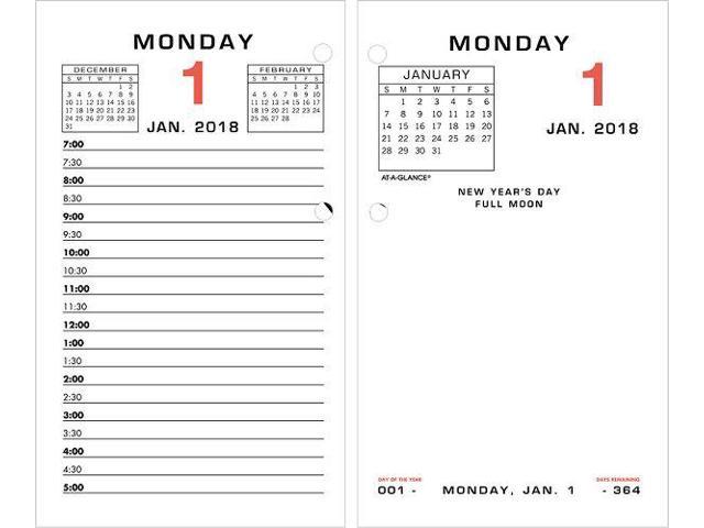 At A Glance Daily Desk Calendar Refill Desk Calendar Refills