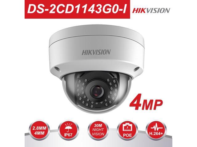 HIKVISION 4.0MP IP Camera Face Detection H.265 Outdoor Dome Security Camera IP67 Waterproof English Firmware Upgradeable DS-2CD1143G0-I(4mm Lens, 1Pcs)