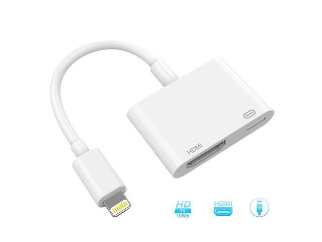 Compatible with iPhone iPad to HDMI Adapter 1080P Digital AV Adapter HDTV Conventer Compatible with iPhone 11 Pro Xs MAX XR X 8 7 6s Plus iPad to TV Projector Monitor 