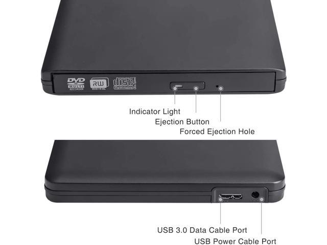 Aluminum External Latest Type C USB 3.0 Ultra Slim Portable DVD ...