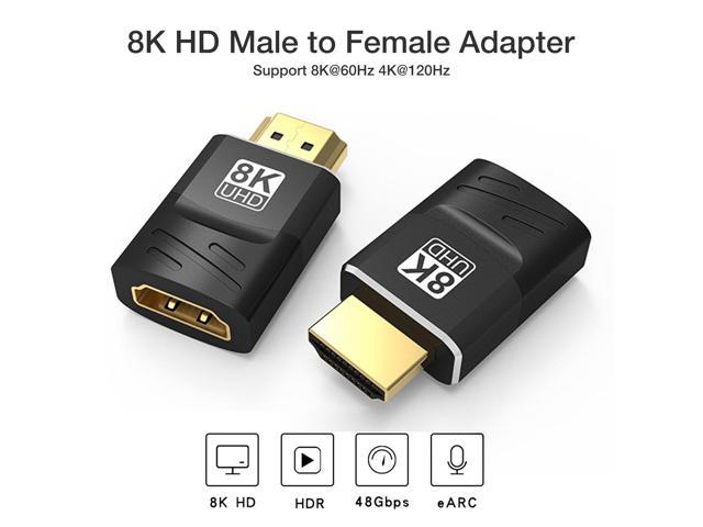 1x Gold HDMI Type A Male To A Female Jack Extender HDTV Adapter Connector 1080P 
