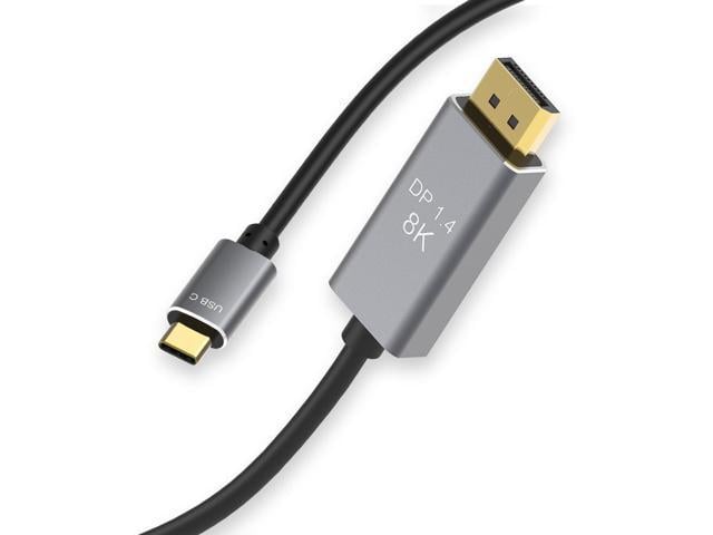 6.6ft USB C to DisplayPort 1.4 Cable [8K@60Hz, 4K@144Hz 120Hz, 2K@240Hz ...