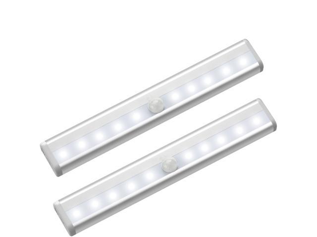 3PACK PIR Motion Sensor LED Cabinet Light 6LEDs Ultra Slim Portable Wall Lamp 