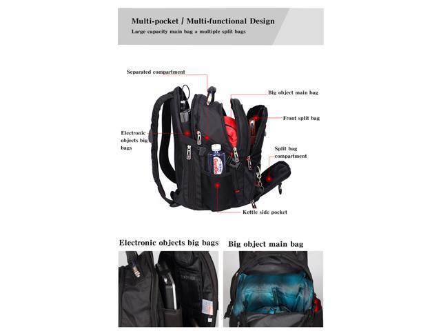 Jansicotek 42L Men's Backpack female Travel School Bag for quality Laptop 17  Inch Notebook Computer bagpack waterproof Business 