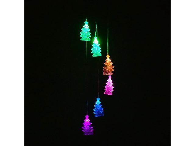 Solar LED Garden Wind Chimes Outdoor Color Changing Xmas Lights Tree Hanging UK✨ 