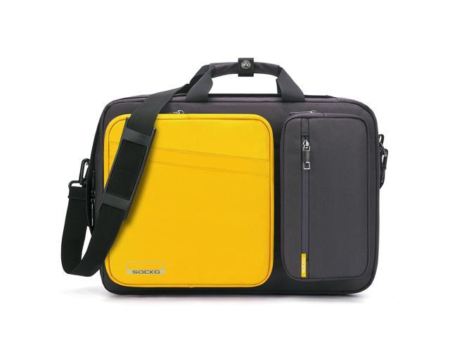 KINGSLONG 15.6 Inch Laptop Bag Messenger Shoulder Bag Multifunctional Backpack Hand Bag Black Briefcase Travel Backpack