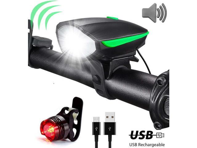 Mantain USB Rechargeable Bike Light Set Waterproof Sensor Bicycle Light T6 with Free 4 Modes Taillight 