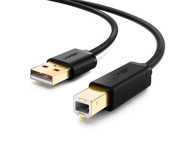 Forkert Rough sleep mærkelig Jansicotek USB Printer Cable USB 2.0 Type A Male to B Male Scanner Cord  High Speed Computer Printer Cable for Brother, HP, Canon, Lexmark, Epson,  Dell, Xerox, Samsung etc (5 Feet) Printer (