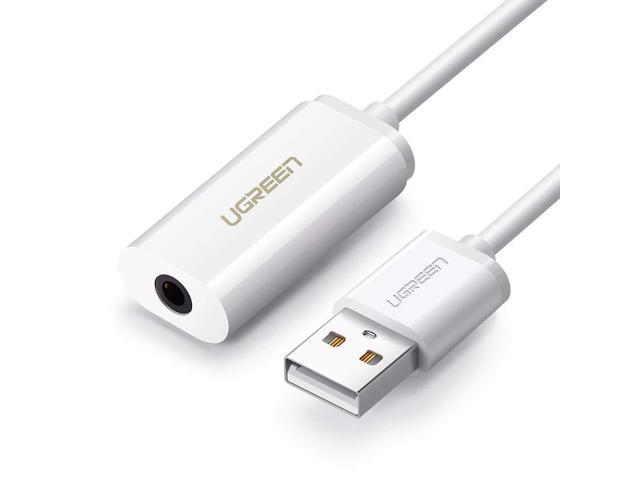 financiën Verlichting passend Jansicotek Upgrade 3.5mm External USB Sound Card USB Audio Adapter USB to  3.5mm Aux Converter for Headset, PC, Laptops, Desktops, PS4, Windows, Mac,  and Linux White - Newegg.com