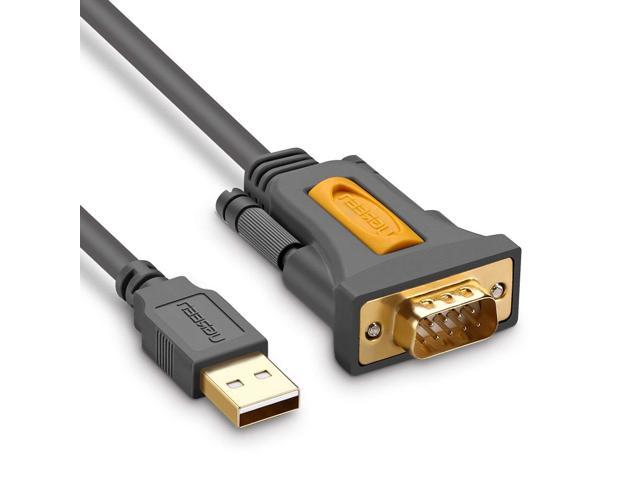 Jansicotek USB to RS232 Adapter with Prolific PL2303 Chipset,Gold Plated USB 2.0 to RS232 Male DB9 Serial Converter Cable for Windows 10, 8.1, 8,7, Vista, XP, 2000, Linux and Mac OS, (3ft)