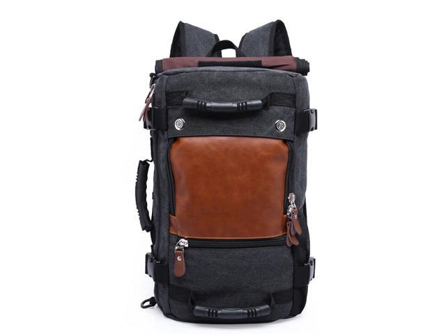 Canvas School Bag Travel Bag for Outdoor Camping Traveling Women Men Backpack 