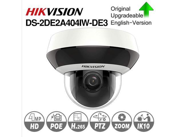 Hikvision DS-2DE2A404IW-DE3 4MP (2.8mm~12mm 4X Optical Zoom) Vari-Focal PTZ H.265+ International Version Fully Upgrade-able Firmware Audio Input Output,IP66 and IK10, H.265+, 1-Pcs