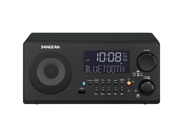 Sangean FM-RBDS /AM/ USB Bluetooth Digital Tabletop Radio with Remote WR22BK