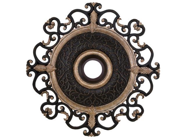 Minka Aire Napoli Ceiling Fan Medallion In Sterling Walnut