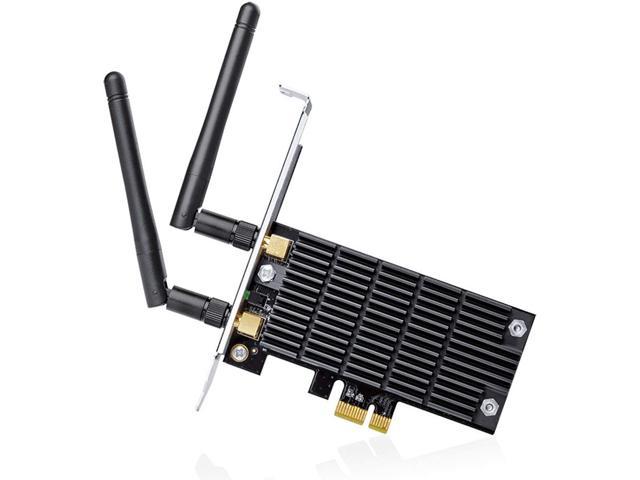 TP-Link AC1300 PCIe Wireless Wifi PCIe Card | 2.4G/5G Dual Band Wireless PCI Express Adapter | Low Profile, Long Range, Heat Sink Technology | Supports Windows 10/8.1/8/7/XP (Archer T6E)