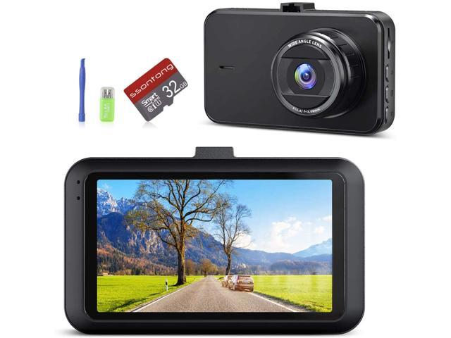 Dash Camera for Cars Front Recorder with SD Card SSONTONG Full HD 1080P 3 Inch Screen DVR Dashboard Camera 170° Wide Angle HDR Low Light Night Vision Parking G-Sensor Loop Recording Motion Detection