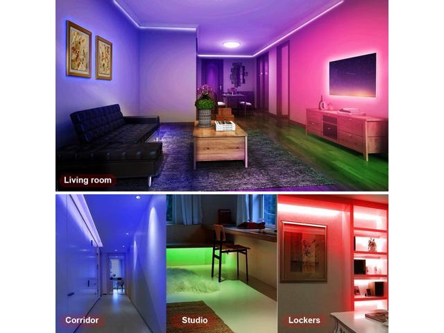 dalattin Led Lights for Bedroom 30ft Color Changing Lights with 44 Keys Remote Controller LED Strip Lights,1 Roll of 30ft 