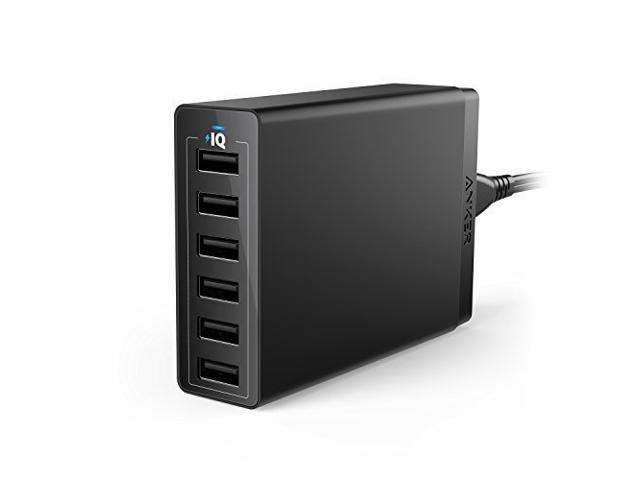 Galaxy S9/S8/S7/Edge/Plus LG Note 8/7 Nexus Anker 60W 10-Port USB Wall Charger PowerPort 10 for iPhone Xs/XS Max/XR/X/8/7/6s/Plus HTC and More iPad Pro/Air 2/Mini