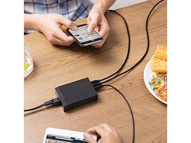 USB Wall Charger, 60W 6 Port USB Charging Station, PowerPort 6 Multi USB Charger for iPhone Xs/Max/XR/X/8/7/Plus, iPad Pro/Air 2/Mini/iPod, S9/S8/S7/Edge/Plus, LG, HTC, and More - Newegg.com