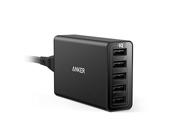 USB Charger, Charging Station, Anker 40W/8A 5-Port USB Charger PowerPort 5, Multi-Port USB Charger for iPhone 6/6 Plus, iPad Air 2/Mini 3, Samsung Galaxy S6/S6 Edge and More - Newegg.com