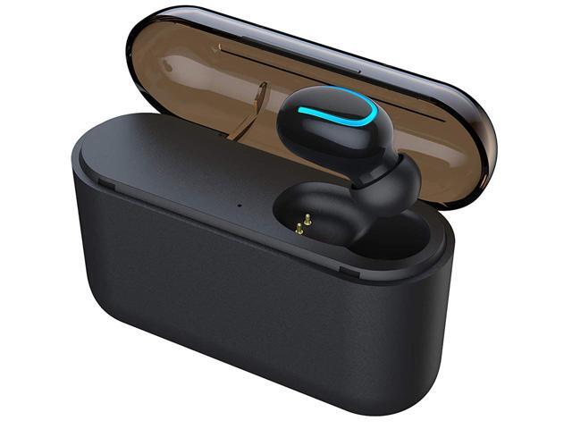 Bluetooth 5.0 Headphone, Wireless Earbud, True Wireless Earphone Deep Bass 3D Stereo Sound Headphone Noise Cancelling Headset with Portable Charging Case ,Mini & Comfortable Design (One Earbud)
