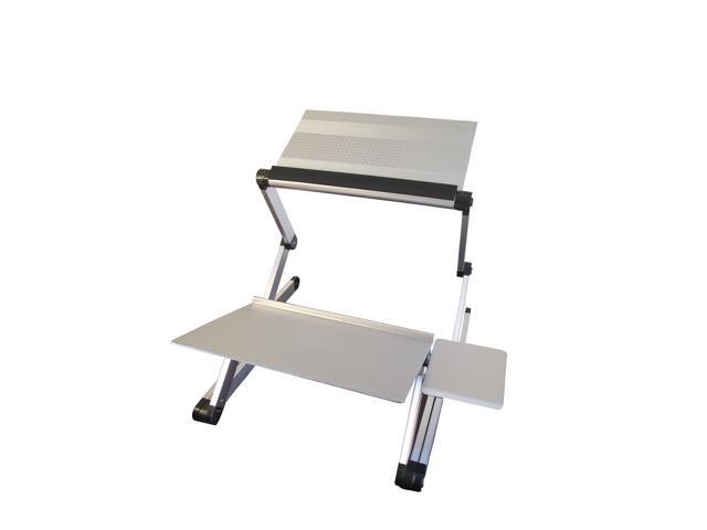 WorkEZ Standing Desk Conversion Kit. Affordable Adjustable Height & Angle Sit to Stand Up Desktop Riser Converter with Negative... 