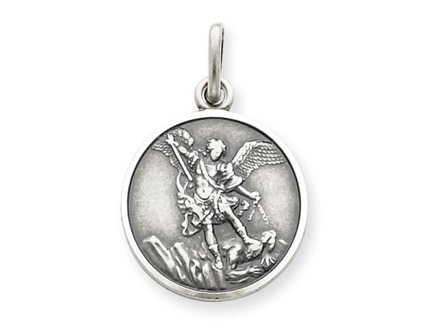 saint michael pendant silver