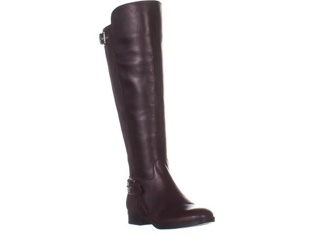 red knee high boots wide calf