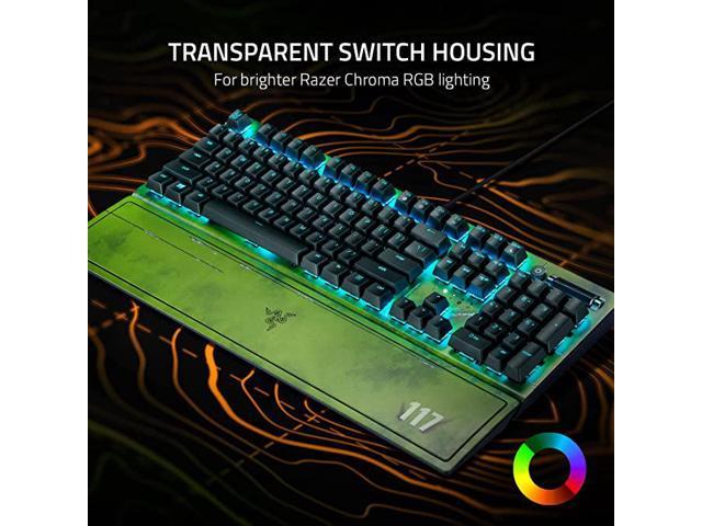 Razer BlackWidow V3 Mechanical Gaming Keyboard: Green Mechanical Switches -  Tactile & Clicky - Chroma RGB Lighting - UV-Coated ABS Keycaps 