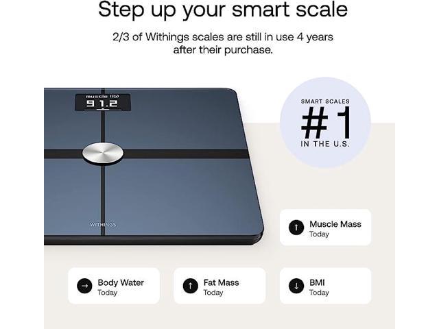 Refurbished: Withings Body+ Smart WBS05 Wi-Fi bathroom scale for