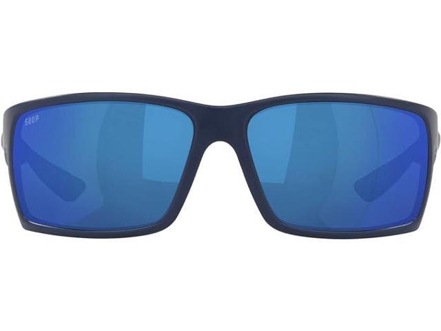 Refurbished Costa Del Mar Reefton Blue Mirror Polarized Polycarbonate Mens Sunglasses Blue 