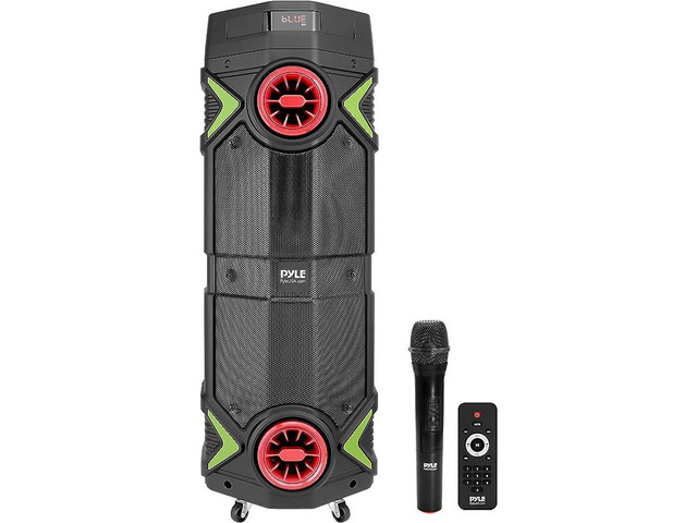 Refurbished: Pyle Portable PA Speaker 400W Dual 8 Rechargeable ...