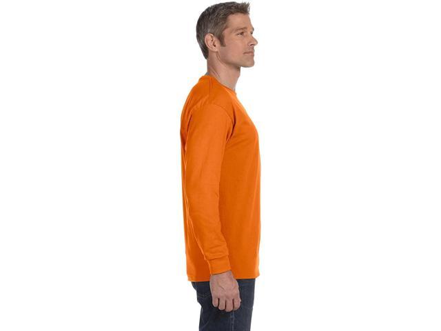 Refurbished: 5586 Hanes Tagless ComfortSoft Long-Sleeve T-Shirt Safety ...