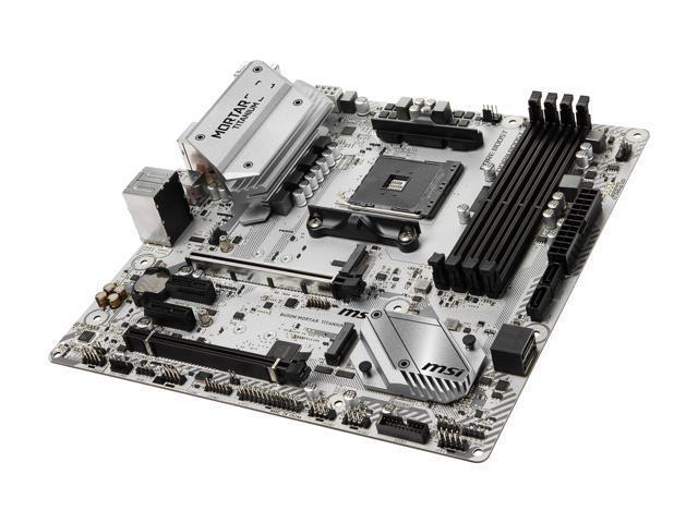 Refurbished: MSI B450M MORTAR TITANIUM AM4 AMD B450 SATA 6Gb/s USB