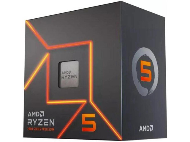 AMD Ryzen 5 7500F - Ryzen 5 7000 Series Zen 4 6-Core 3.7 GHz - Socket AM5 - None Integrated Graphics Processor - 100-100000597BOX