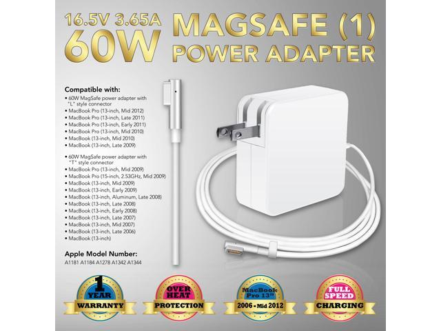 60w Power Adapter Supply Charger For 07 08 09 10 11 Apple Macbook Pro 13 A1181 A1184 A1278 Before Mid 12 Models Laptop Power Supply Charger Cord Plug Za Apple 60w Newegg Com