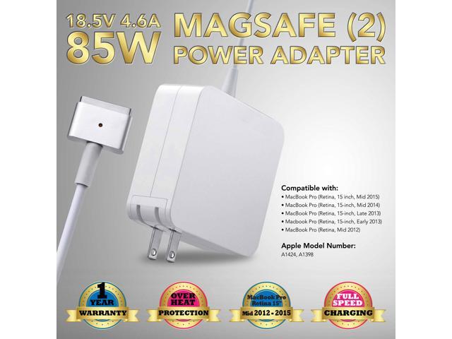 85w 18 5v 4 6a Ac Power Charger Adapter For 13 14 15 Apple Macbook Pro A1398 A1424 After Mid 12 Models Laptop Power Supply Charger Cord Plug Za Apple 85w Ms2 Newegg Com