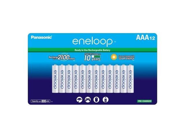 12-Card AAA NiMH Panasonic (Sanyo) Eneloop Rechargeable Batteries (800 mAh) - Low Discharge