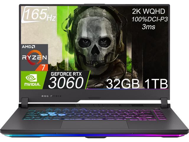  Asus 15.6'' ROG Strix G15 Laptop, 15.6'' FHD 144Hz, AMD Ryzen 7  4800H - GeForce RTX 3060, Win 11 Home, with Mouse Pad (64GB RAM
