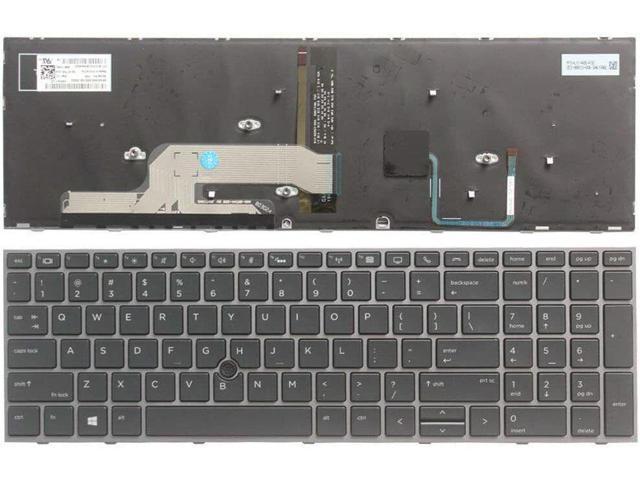 US Black Backlit Keyboard For HP ZBook 15 G5 ZBook 17 G5 L12764-001 ...