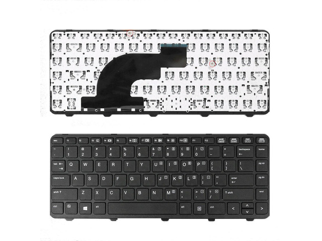 Keyboard for HP PROBOOK 640 G1 645 G1 US 738687-001 Win8 BLACK FRAME ...