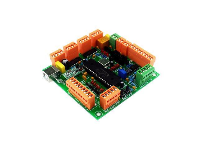 4 Axis USBCNC Control Card Interface Board USB CNC 4pcs A4988 Motor Driver 