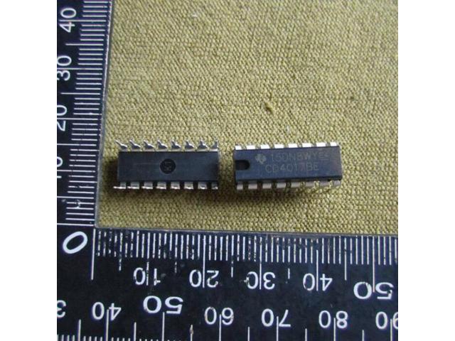 5 pieces CD4017BE Counter/Divider Single 5-Bit Decade UP 16-Pin UsFreeShip 